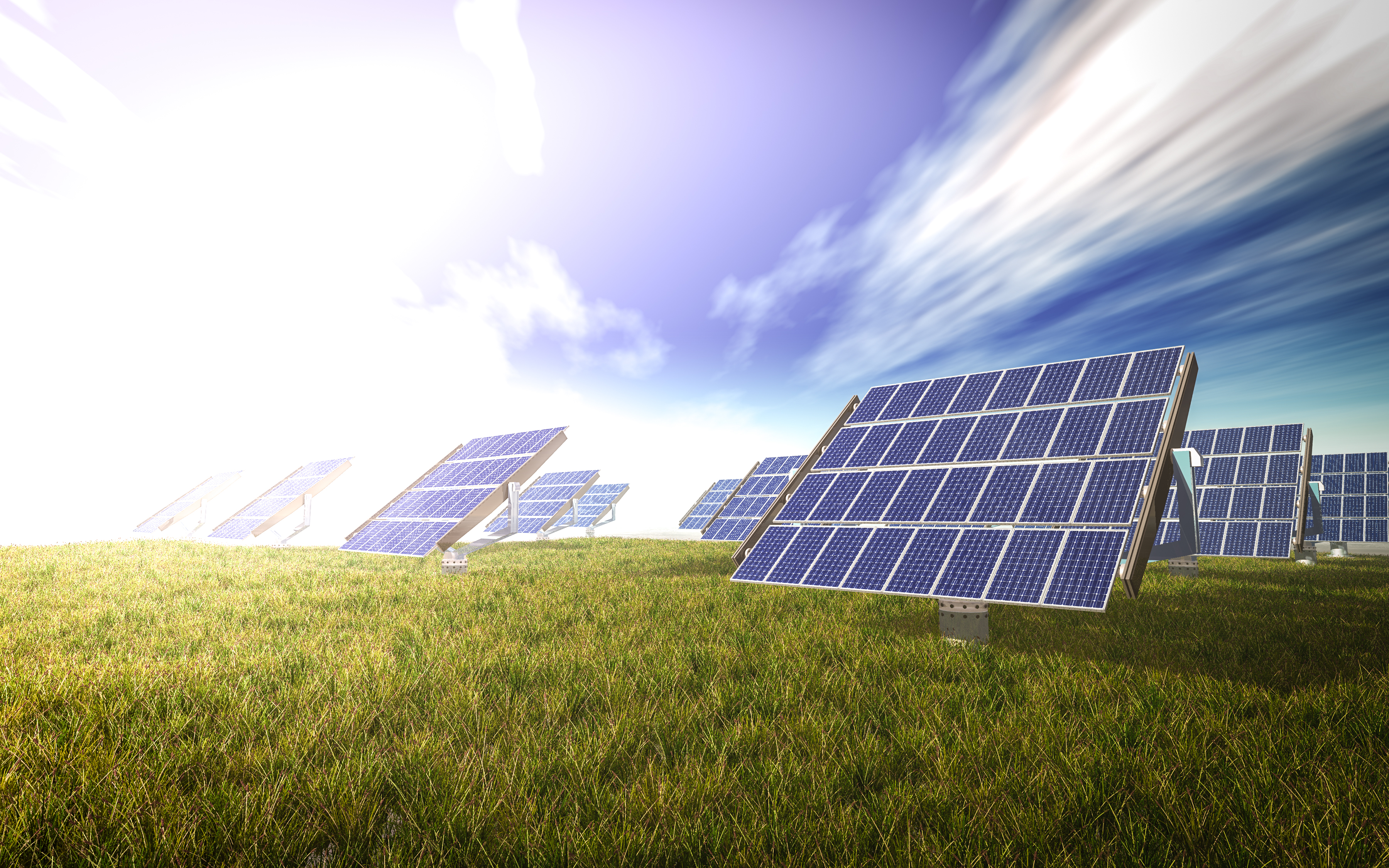 solar panels meadow